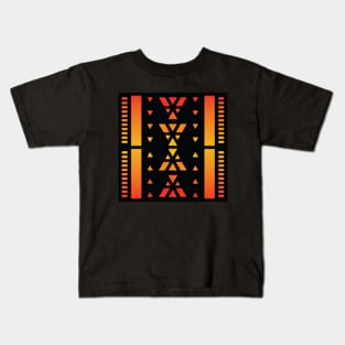 “Dimensional Species (1)” - V.4 Orange - (Geometric Art) (Dimensions) - Doc Labs Kids T-Shirt